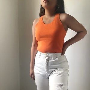 Orange Tommy Hilfiger Tank Top